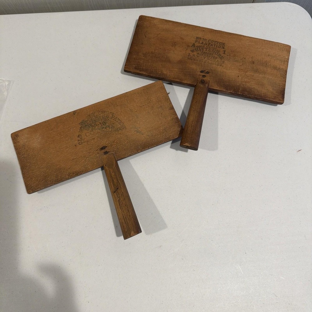 Antique Whittemore Patent No.10 Cotton Carders L.S. Watson‎ & Co. Leicester Mass